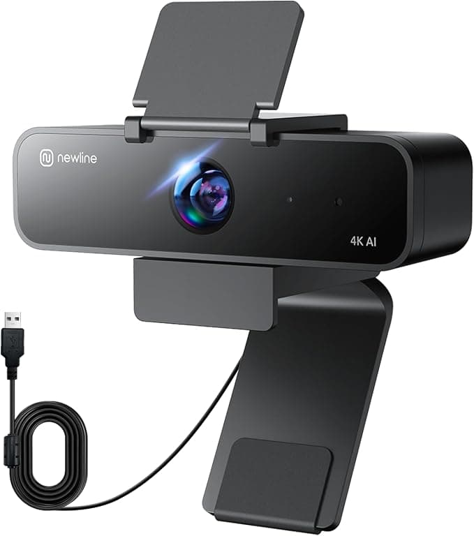 Newline 4K AI Webcam — كاميرا 4K بميزات AI للاجتماعات والتتبع